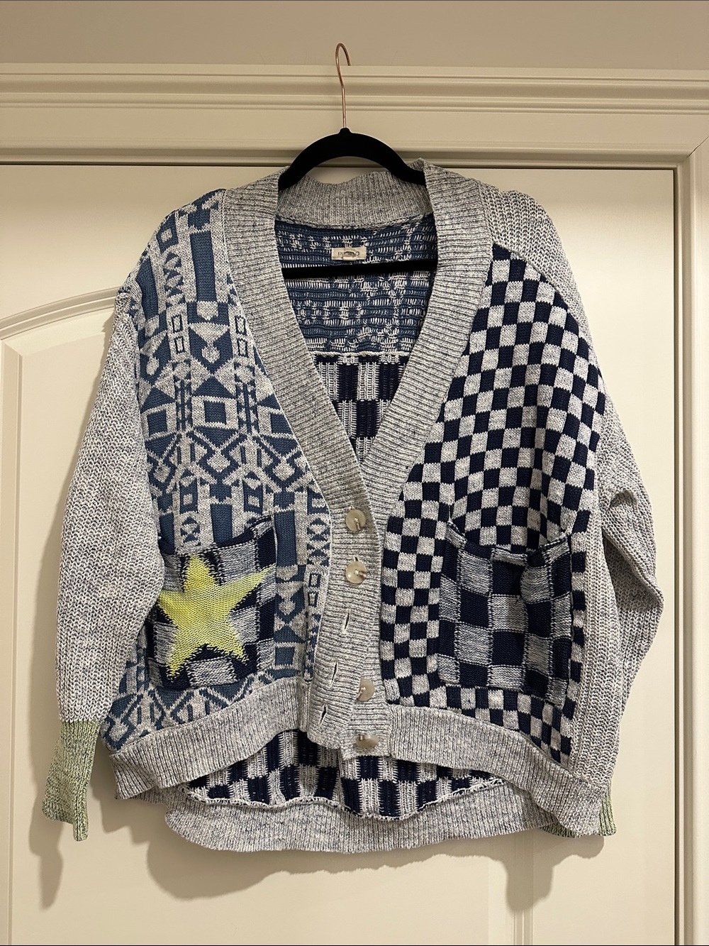 Pilcro Mash-Up Cardigan Sweater - Picture 5 of 6